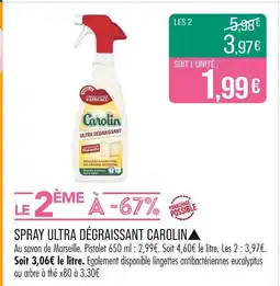 Match CAROLIN▲ Spray ultra dégraissant offre