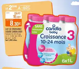 Match CANDIA BABY Lait de croissance liquide offre