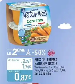 Match NESTLÉ Bols de légumes naturnes offre