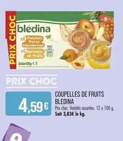 Match BLEDINA Coupelles de fruits offre