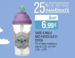 Match Tasse à paille anti-fuites lilo et stitch offre