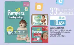 Match PAMPERS Couches Pampers offre