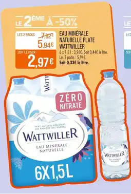 Match WATTWILLER Eau minérale naturelle plate offre