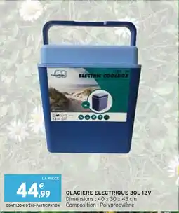 Intermarché GLACIERE ELECTRIQUE 30L 12V offre