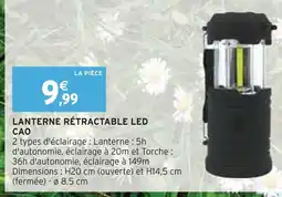 Intermarché CAO Lanterne Rétractable LED offre