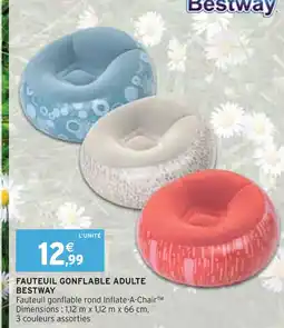 Intermarché BESTWAY Fauteuil gonflable adulte offre