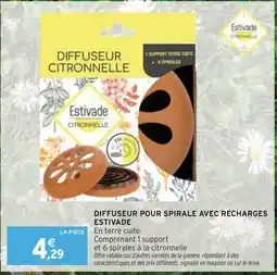 Intermarché ESTIVADE Diffuseur pour spirale avec recharges offre