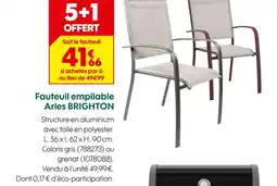 Truffaut Fauteuil empilable Aries BRIGHTON offre