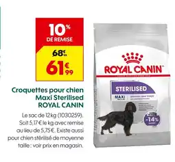 Truffaut Royal Canin Croquettes pour chien Maxi Sterilised offre