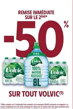 Intermarché Volvic -50% de remise immédiate sur le 2ème sur tout Volvic offre