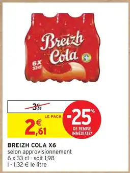 Intermarché BREIZH COLA Breizh Cola X6 offre