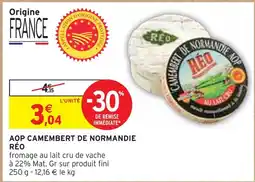 Intermarché RÉO AOP Camembert de Normandie offre