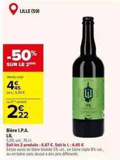 Carrefour Lil - bière i.p.a offre