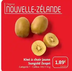 Colruyt Zespri - kiwi a chair jaune sungold offre