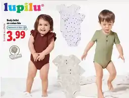Lidl Body bébé en cocom bio offre