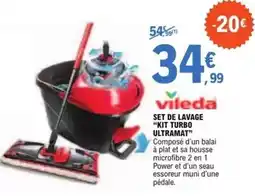 E.Leclerc Vileda - set de lavage kit turbo ultramat offre