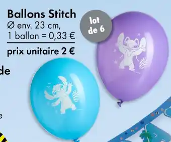 TEDi Ballons stitch offre