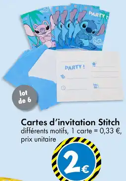 Cartes d'invitation stitch