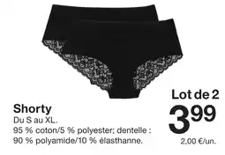 Zeeman Shorty offre