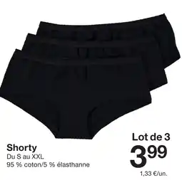 Zeeman Shorty offre