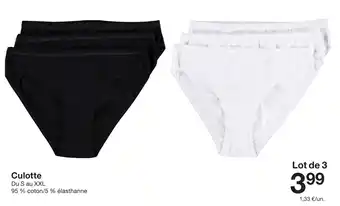 Zeeman Culotte offre
