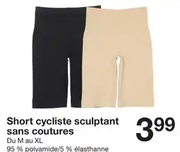 Zeeman Short cycliste sculptant sans coutures offre