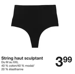 Zeeman String haut sculptant offre