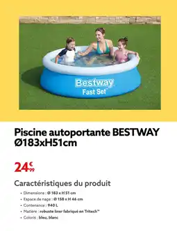 Gifi BESTWAY Piscine autoportante 0183xH51cm offre