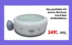 Gifi Spa gonflable 4/6 places Bestway Lay-Z-Spa 0196xH66cm offre