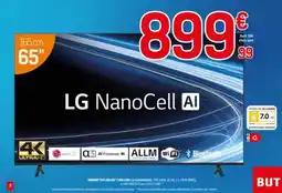 BUT LG Smart tv led 65" (165 cm) 6snano82 offre