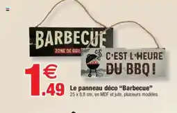 Bazarland Le panneau déco "Barbecue" offre