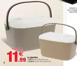 Bazarland La glacière offre