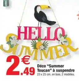 Bazarland Déco "Summer Toucan" à suspendre offre