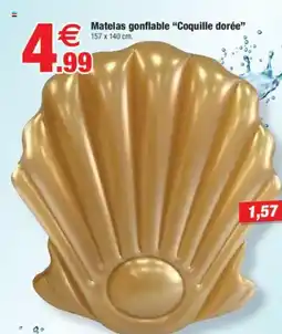 Bazarland Matelas gonflable "Coquille dorée" offre