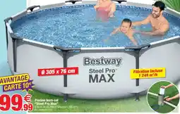 Bazarland Piscine hors-sol "Steel Pro Max" offre