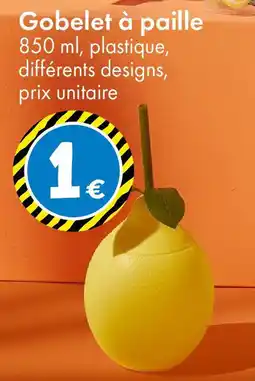 TEDi Gobelet à paille offre