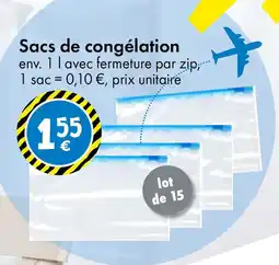 Sacs de congélation