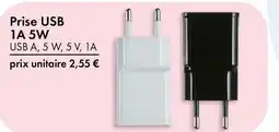 TEDi Prise usb 1a 5w offre