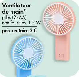 TEDi Ventilateur de main offre
