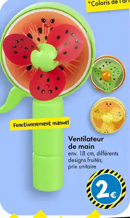 TEDi Ventilateur de main offre