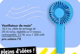 TEDi Ventilateur de main offre