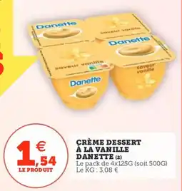 Utile Crème dessert à la vanille danette offre