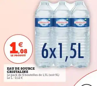 Utile Eau de source cristaline offre