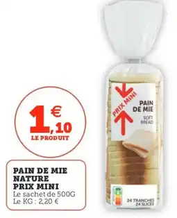 Utile Pain de mie nature prix mini offre