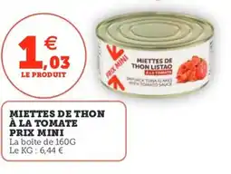 Utile Miettes de thon à la tomate prix mini offre