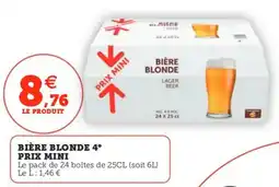 Utile Bière blonde 4 prix mini offre