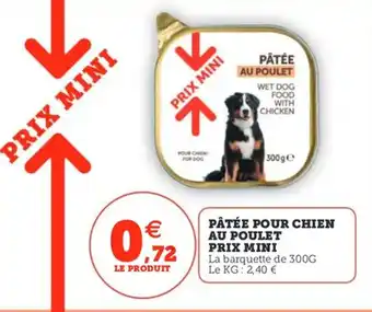Utile Pâtée pour chien au poulet prix mini offre