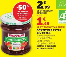 Maximarché Confiture extra bio beyer offre