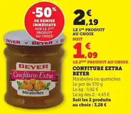 Maximarché Confiture extra beyer offre