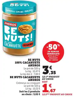 Maximarché Be nuts cacahuete andros offre